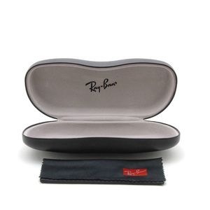 Ray-Ban Glasses Hard Clam Shell Case Black NWT